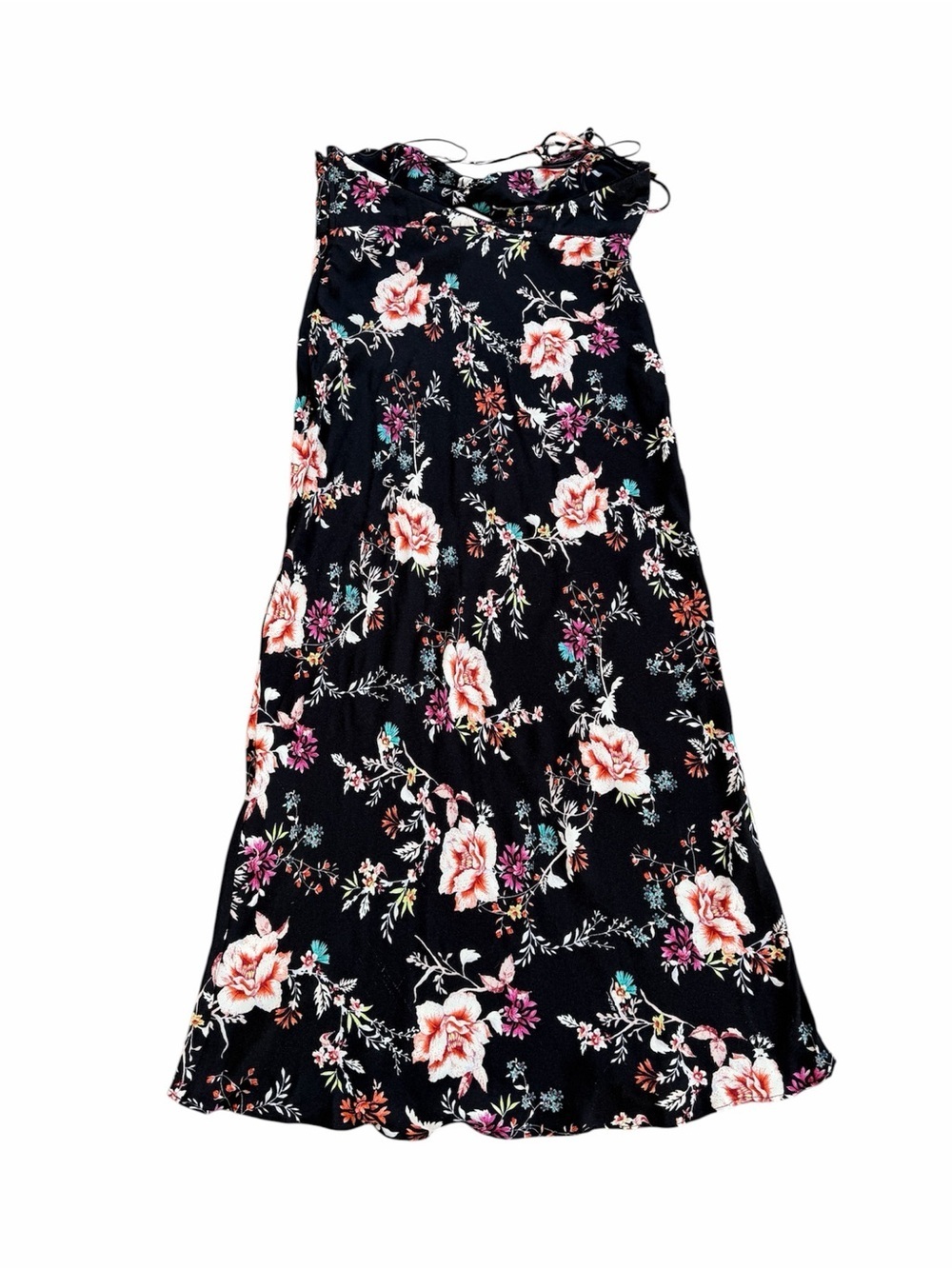 AFRM Black Floral Cutout Maxi Dress - Picture 3 of 6